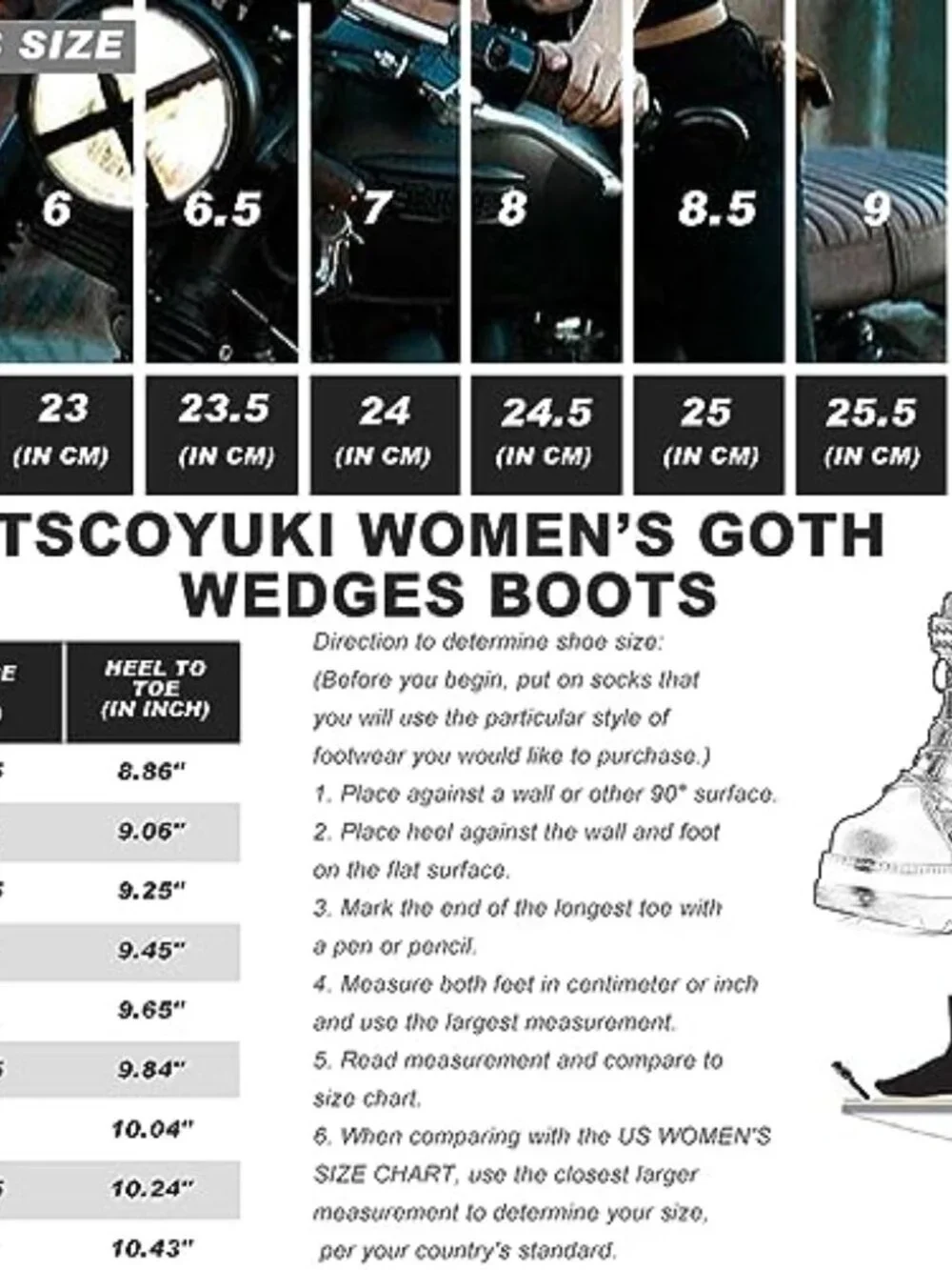 Chunky High Heel Platform Ankle Boots Goth Round Toe Lace Up Combat Wedge